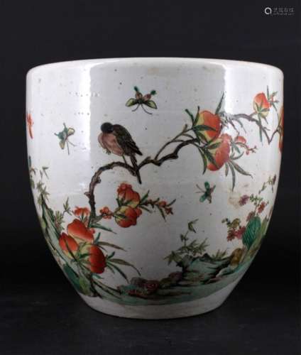 Chinese Qing Porcelain Famille Rose Jar