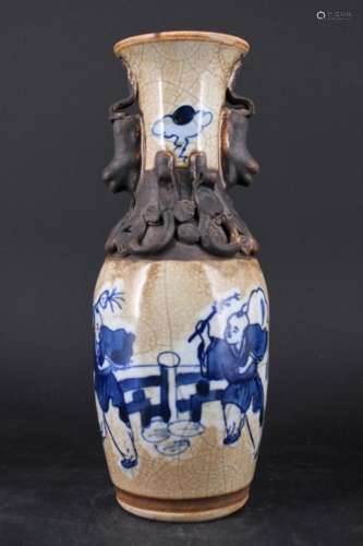 Chinese Qing Porcelain Blue&White Vase