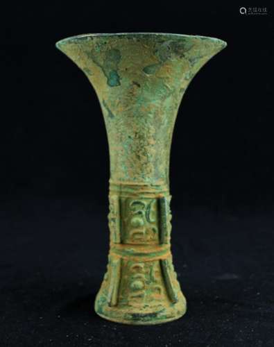 Old Chinese Bronze Cup