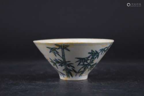 Chinese Ming Porcelain DouCai Cup