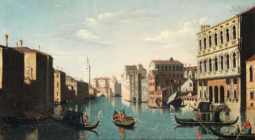 The Grand Canal, Venice, with the Palazzo Contarini dagli Scrigni After Antonio Canal, called il Canaletto19th Century