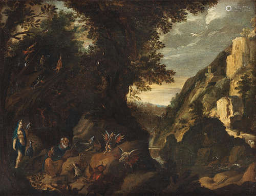 The Temptation of Saint Anthony Circle of Frederick van Valkenborch(Antwerp circa 1570-1623 Nuremberg)