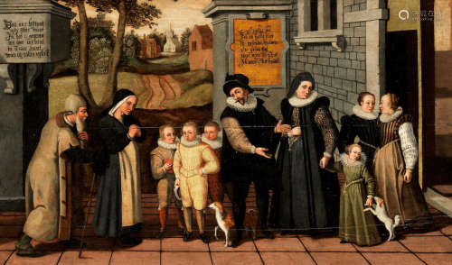 Poor Parents, rich children  Dutch School1604