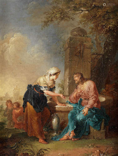 Christ and the Woman of Samaria Januarius Johann Rasso Zick(Munich 1730-1797 Ehrenbreitstein)