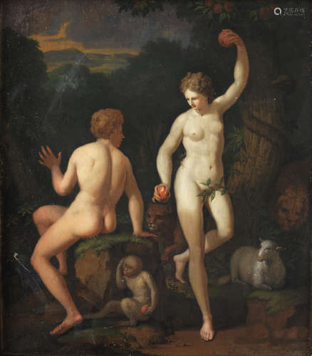 The Fall of Man Pieter van Veen(Rotterdam 1667-1736)