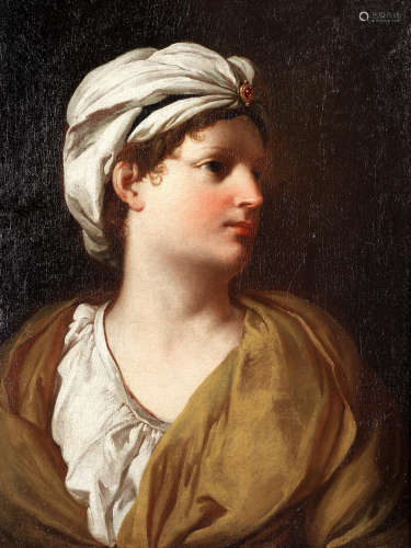 Portrait of a young woman in a turban, bust-length Pierre Hubert Subleyras(Saint-Gilles-du-Gard 1699-1749 Rome)