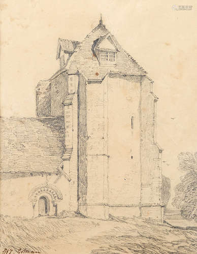 South Burlingham Church, the tower seen from the north John Sell Cotman(Norwich 1782-1842 London)