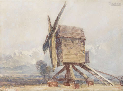 A windmill in a landscape David Cox(Birmingham 1783-1859)