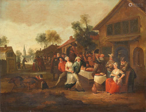 A village kermesse Attributed to Egbert van Heemskerck the Younger(Haarlem(?) circa 1676-1744 London)