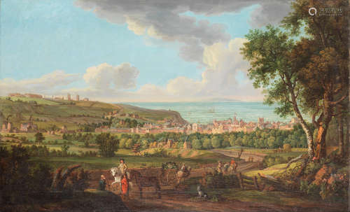 A view of Whitehaven, Cumbria Mathias Read(London 1669-1747 Whitehaven)