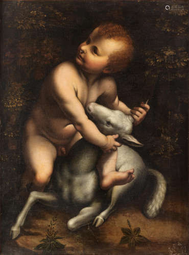 The Infant Saint John the Baptist Manner of Leonardo da Vinci17th Century