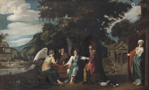 Abraham and the Three Angels Dutch Schoolearly 17th Century