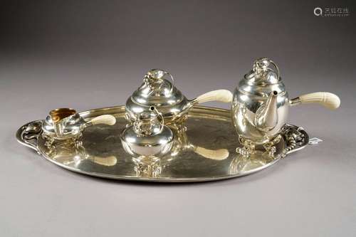 Georg Jensen (Danemark 1866 1935).Service à thé...