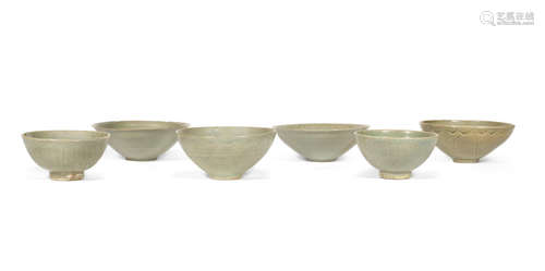 Korea, Goryeo Dynasty and later A selection of celadon bowls