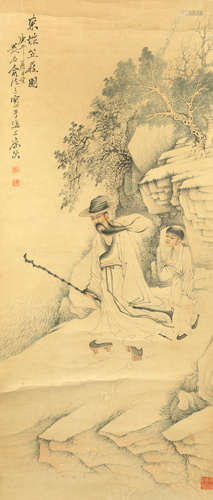 Su Dongpo and attendant Yu Fasan (Early 20th century)