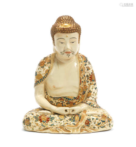 Meiji Period A Satsuma figure of Buddha