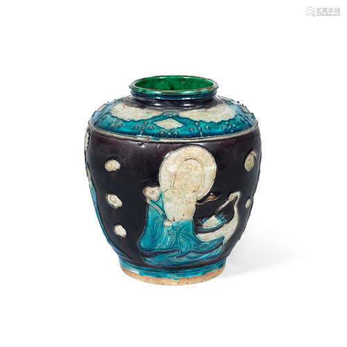 Ming Dynasty A small Fahua jar