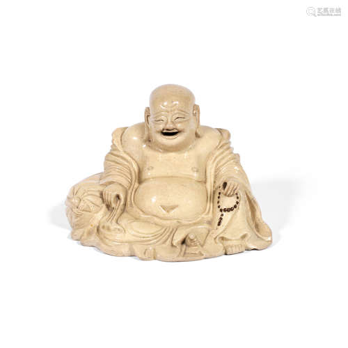 17th century A slip-decorated Yixing figure of Budai