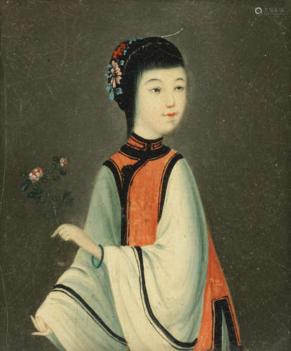 Portrait miniatures of Ladies Chinese School (19th century)