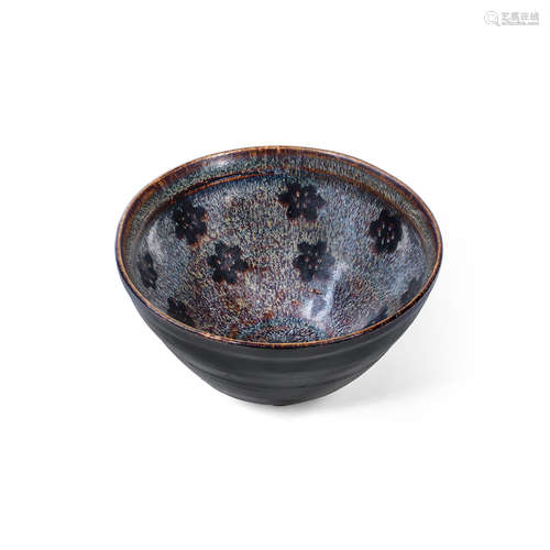 Song Dynasty A Jizhou black-glazed 'paper-cut' bowl