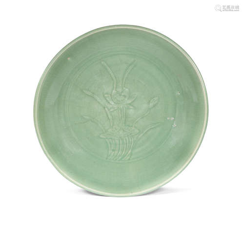 Ming Dynasty A Longquan celadon-glazed charger