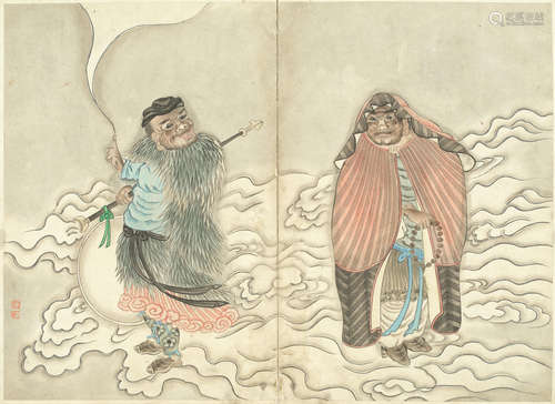 Eighteen Luohans, album Anonymous (Late Qing Dynasty)