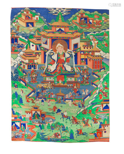 Eastern Tibet, 19th century and 18th/19th century A thangka of a King and a thangka of Do Kyentse Yeshe Dorje