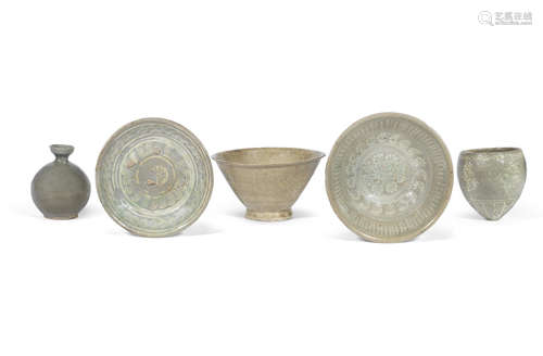 Korea, Goryeo Dynasty and later A group of five vessels