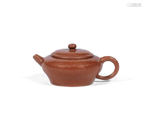 Ji Wan seal mark, Qing Dynasty An Yixing 'orange peel' teapot and cover