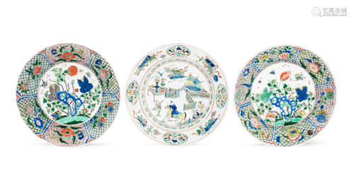 Kangxi A famille verte 'Romance of the Western Chamber' dish