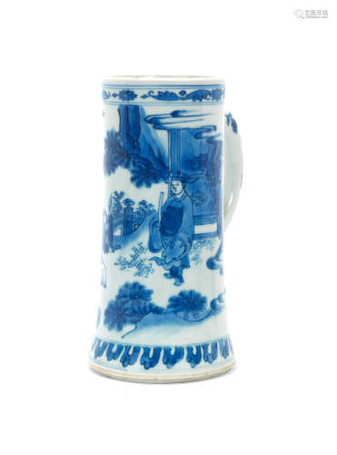 Chongzhen, circa 1640 A blue and white tankard