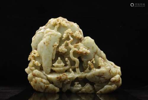 CHINESE JADE LANDSCAPE BOULDER