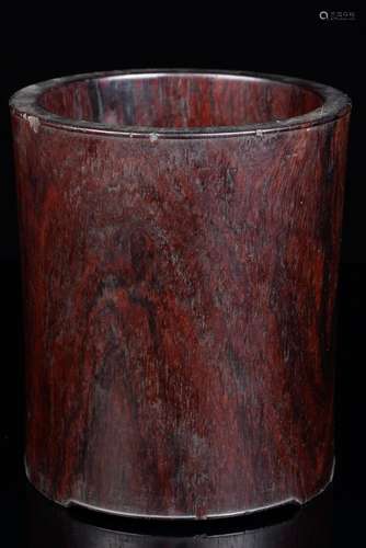 CHINESE ROSEWOOD BRUSH POT