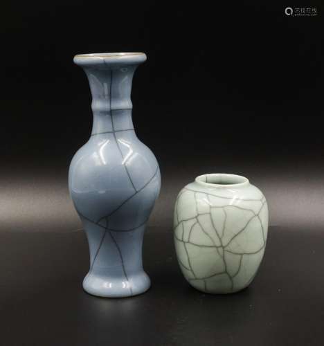CHINESE TWO PORCELAIN VASES