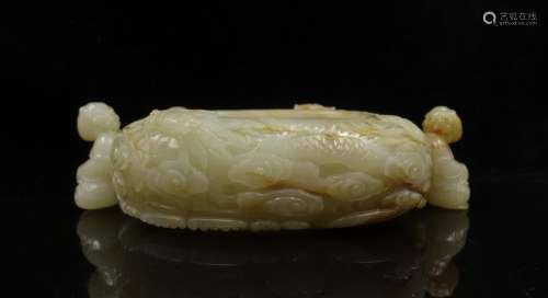 CHINESE CELADON WHITE JADE BRUSH WASHER