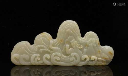 CHINESE WHITE JADE BRUSH REST