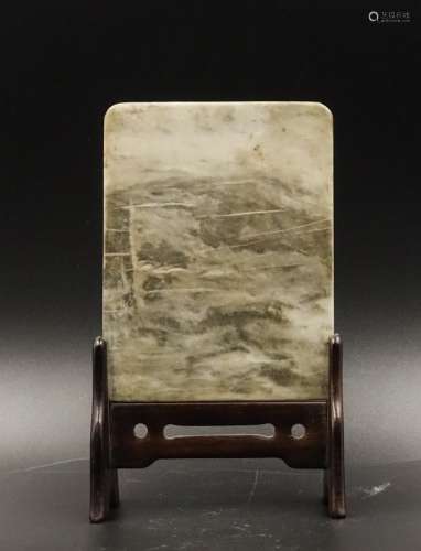 CHINESE MARBLE STONE TABLE SCREEN