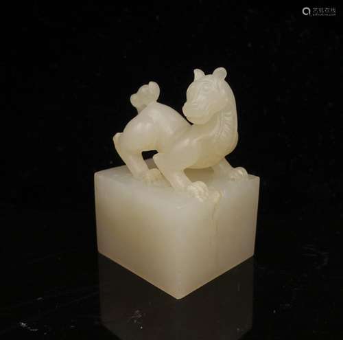 CHINESE WHITE JADE SEAL