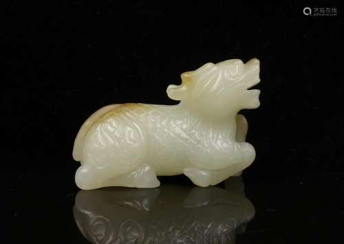CHINESE JADE CARVED DRAGON