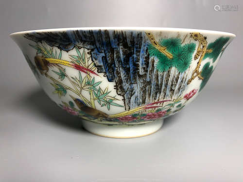 17-19TH CENTURY, AN ENAMEL BOWL, QING DYNASTY