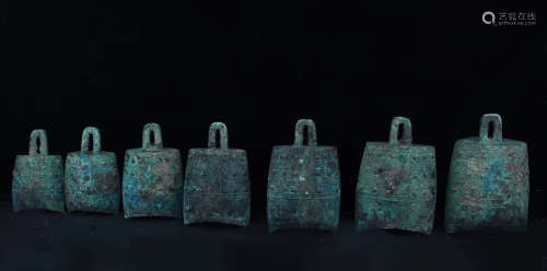 206BC-220AD, A SET OF BRONZE INSTRUMENTS, WARRING STATES