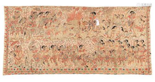 A Kamasan painting on cloth Bali, late 19th Century