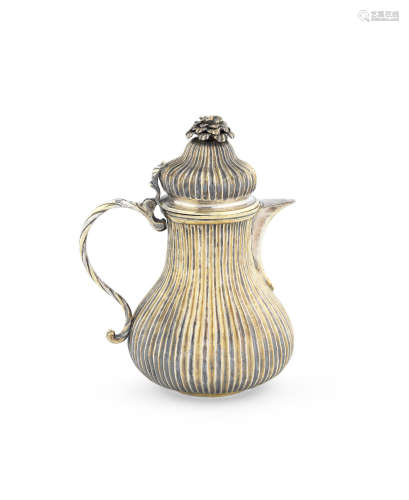 An Ottoman silver-gilt coffee-pot Turkey, early 19th Century