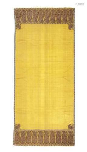 A woven wool shawl Kashmir, circa 1810