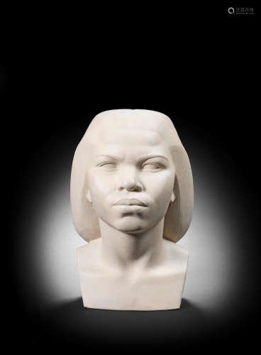 Nubian Girl 37 x 23 x 25cm Mahmoud Moussa(Egypt, 1913-2003)