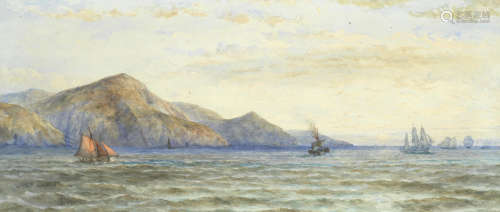 Shipping at dusk Attributed to Thomas Goldsworth Dutton(British, circa 1819-1891)