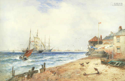 'Portsmouth' Thomas Bush Hardy(British, 1842-1897)