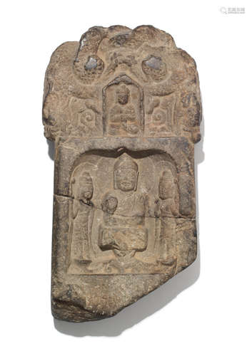 Northern Wei Dynasty  A rare stone Buddhist stele