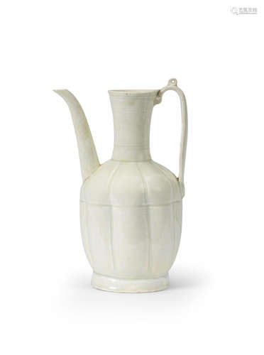 Song Dynasty A qingbai-glazed lobed ewer