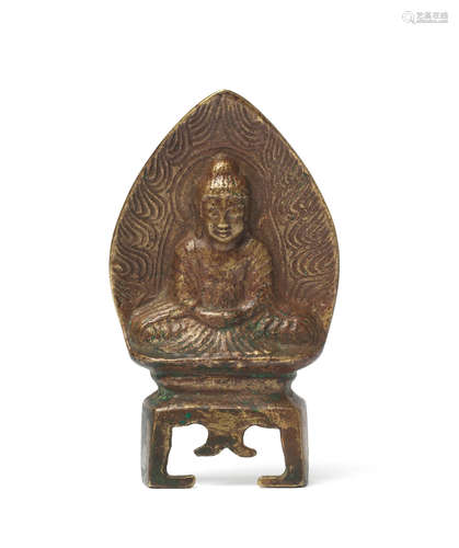 Northern Wei Dynasty  A rare bronze votive figure of Buddha